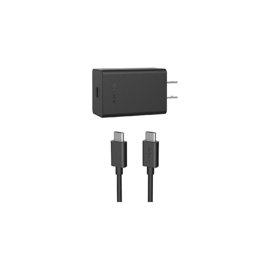 Original Sony Official 30W Fast Charge Adapter with Dual Type-C Cable (XQZ-UC1)